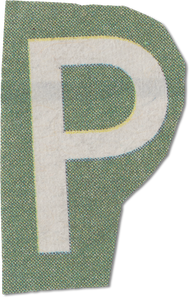 Ransom Cut Out Letter P