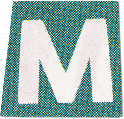 Ransom Cut Out Letter M