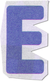 Ransom Cut Out Letter E