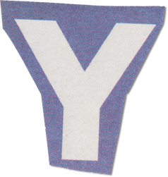 Ransom Cut Out Letter Y