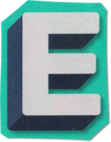 Ransom Cut Out Letter E